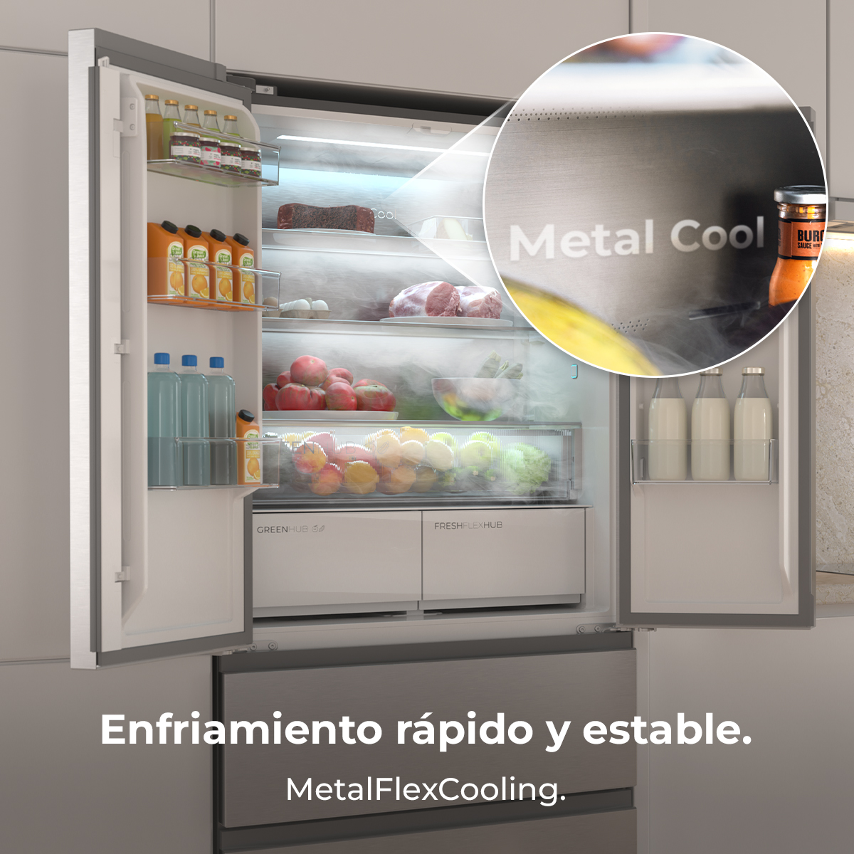 Bolero CoolMarket F2D 458 SBI Inox E | Envío, instalación y retirada RAEE gratis – foto detalle 5